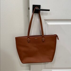 Gently Used Lovevook Brown Leather Tote